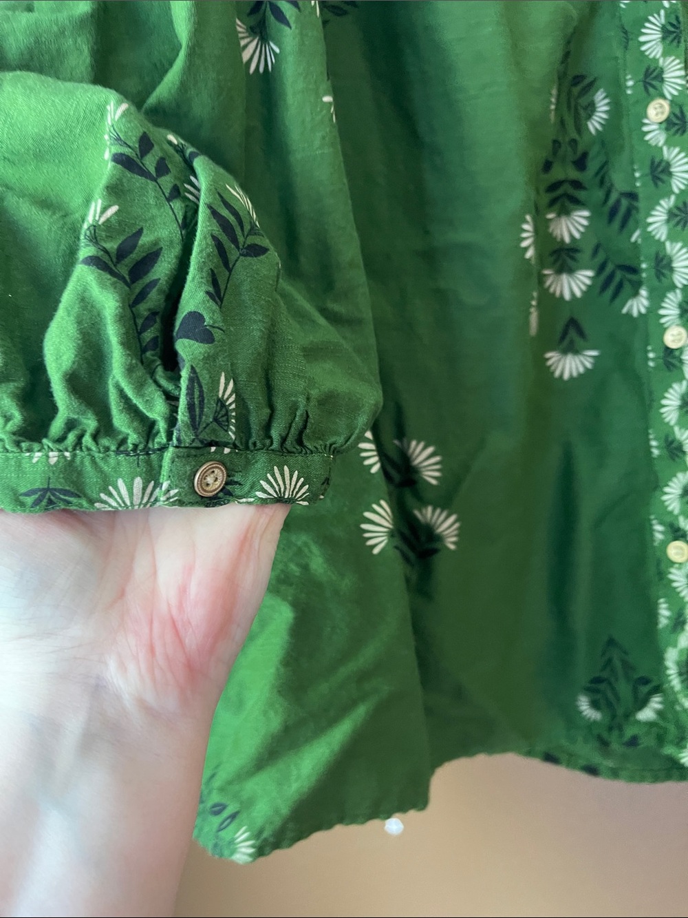 Knox Rose Shirt Green Floral Top size XXL - Picture 2 of 5